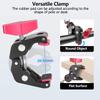 HEMMOTOP 11in Magic Arm Camera Mount Clamp, Max. Payload 5.5 LBS Articulating Arm with Anti-Twist Pins, Rotatable Pads, Adjustable Friction Arm for Monitor, LED Light, Camera Video Rig MS02 view 4