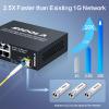 SODOLA 8-Port Unmanaged 2.5G Switch,8 x 2.5GBASE-T Ports,1X10G SFP+,100Gbps Switching Capacity, Fanless, MetalPlug & Play 2.5Gb Network Switch view 4