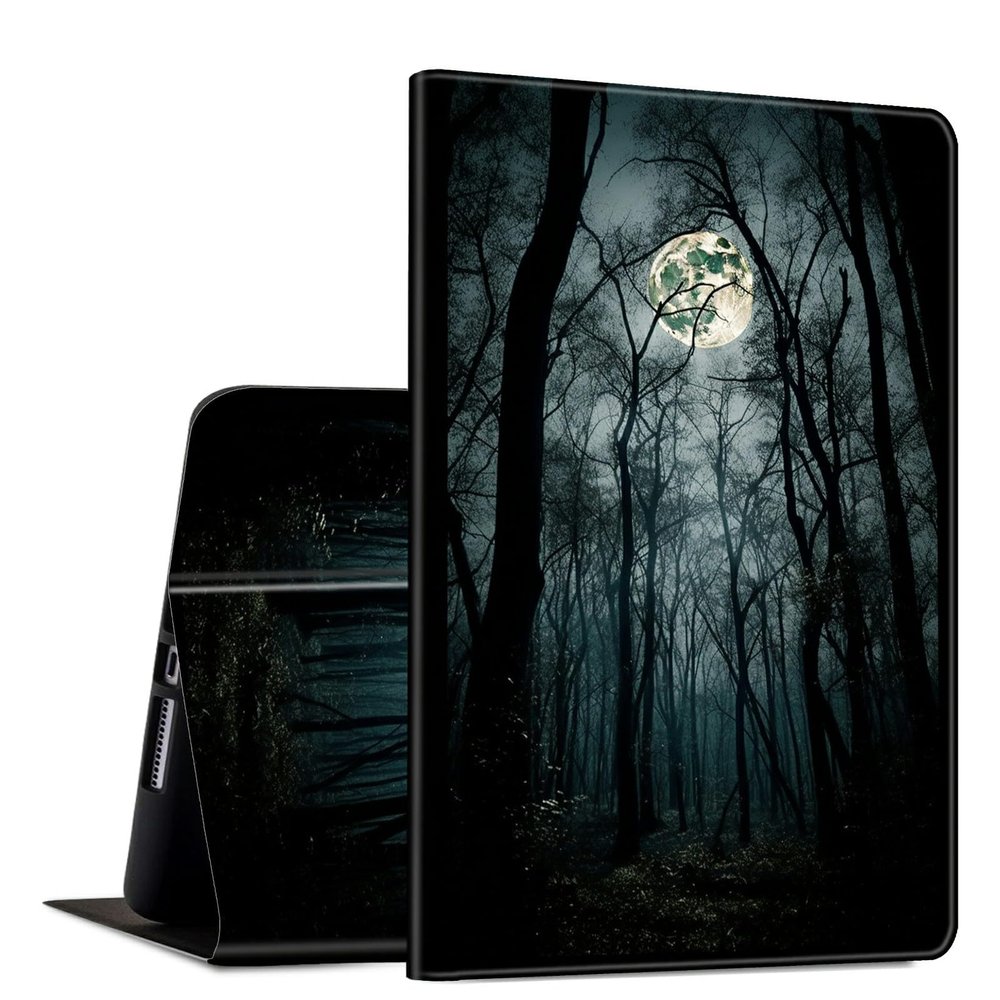 Case for Samsung Galaxy Tab S9 11 inch 2023 Model (SM-X710/X716B/X718U) PU Leather Slim Lightweight Multiple Angles Stand Smart Cover with Auto Wake/Sleep for Galaxy Tab S9 11" 2023,Moonlight Forest