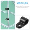 DirectNine Basics 100pcs R-Shape Cable Wire Clips Fixation for Indoor Outdoor Use for Efficient Wire Management Home and Garden view 3