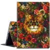 BPQOJB for Kindle 2022 Case 11th Generation 6.0 inch 2022 Release with Adjustable Stand & Auto Wake/Sleep Smart Protect Cover Case - Floral Flower Cat view 1