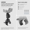 TUSITA Motorcycle ATV/UTV Mount Compatible with Garmin Montana, Zumo XT - Claw Clamp Base view 2