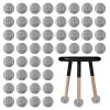 Ayearparty Precut Walker Tennis Balls Bulk Tennis Balls for Chairs Furniture Classroom Chairs Legs Floor Protector Foot Covers for Non Slip Rubber Glide Tennis Ball Coverings Gray (100) view 1