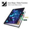 BPQOJB Case for All-New Kindle Fire HD 10 & 10 Plus Tablet 11th Generation 2021 Release 10.1 inch with Adjustable Stand & Auto Wake/Sleep Feature Smart Protect Cover Case - Blue Butterfly view 3