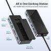 GiGimundo GM28P M.2 NVMe SSD Docking Station - 10Gbps Multi Ports Portable USB-C Hub, PD100W, HDMI 4K 60Hz, SD Card Reader, M.2 Dock for Laptop Mac, Black view 2