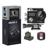 AKASO Brave 4 Action Camera 4K 30fps Ultra HD WiFi Sport Cameras with 170 FOV, Image Stabilization, 131FT Waterproof Underwater Camera with 2x1050mAh Batteries, Helmet Accessories Kit view 1