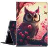 BPQOJB for Kindle Paperwhite Case 11th Generation 2021 6.8 inch for Kindle Paperwhite Signature Edition Case with Adjustable Stand & Auto Wake/Sleep Smart Protect Cover - Cherry Blossom and Owl view 1