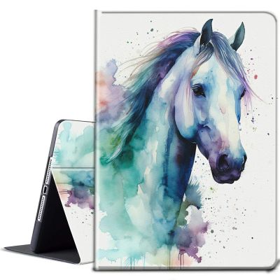 BPQOJB for Kindle Paperwhite Case 10th Generation 2018 6 inch for Kindle Paperwhite E-Reader Case with Adjustable Stand & Auto Wake/Sleep Smart Protect Cover - a Cute Colorful Horse