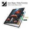 BPQOJB for Kindle Paperwhite Case 10th Generation 2018 6 inch for Kindle Paperwhite E-Reader Case with Adjustable Stand & Auto Wake/Sleep Smart Protect Cover - Red Mushrooms and Butterflies view 3