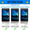 BPQOJB for Kindle Fire 7 Tablet Case 9th/7th Generation 2017/2019 Release with Adjustable Stand & Auto Wake/Sleep Feature Smart Protect Cover Case - Forest Moon Cats view 2