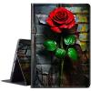 BPQOJB for Kindle 2022 Case 11th Generation 6.0 inch 2022 Release with Adjustable Stand & Auto Wake/Sleep Smart Protect Cover Case - Big Red Rose view 1