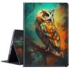 BPQOJB for Kindle Scribe Case with Adjustable Stand & Auto Wake/Sleep PU Leather Slim Smart Protect Cover Tablet Case for Kindle Scribe 10.2 inch 2022 - Colorful Owl in Tree view 1