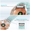 20mm Watch Band Replacement for Garmin fenix 5S/5S Plus/6S/7S/Instinct 2S/D2Quick Fit silicone with rosegold buckle, WHITE and SEAFOAM Bundle view 4