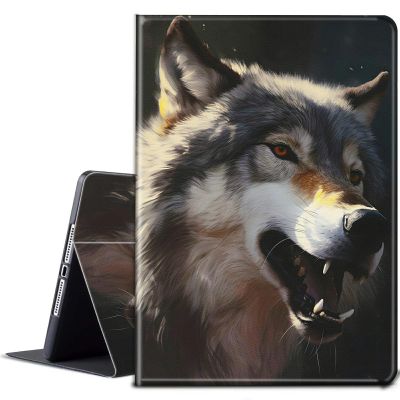 BPQOJB for Kindle Paperwhite Case 11th Generation 2021 6.8 inch for Kindle Paperwhite Signature Edition Case with Adjustable Stand & Auto Wake/Sleep Smart Protect Cover - White Wolf