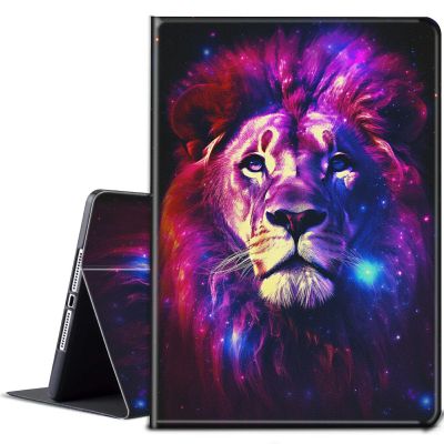 BPQOJB for Kindle Paperwhite Case 11th Generation 2021 6.8 inch for Kindle Paperwhite Signature Edition Case with Adjustable Stand & Auto Wake/Sleep Smart Protect Cover - Cute Galaxy Lion