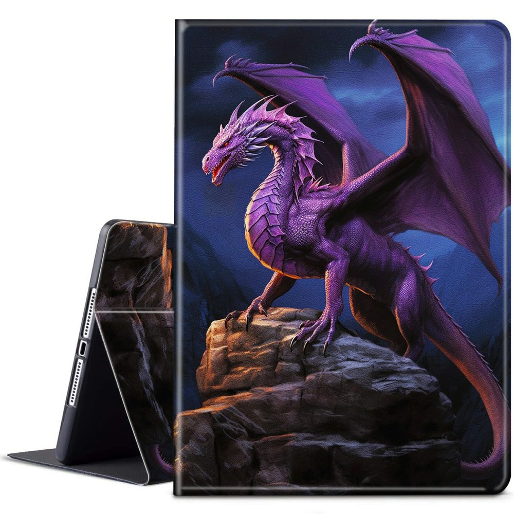 BPQOJB for Kindle 2022 Case 11th Generation 6.0 inch 2022 Release with Adjustable Stand & Auto Wake/Sleep Smart Protect Cover Case - Cute Purple Dragon