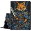 BPQOJB for Kindle Paperwhite Case 11th Generation 2021 6.8 inch for Kindle Paperwhite Signature Edition Case with Adjustable Stand & Auto Wake/Sleep Smart Protect Cover - Leaf and Fox view 1