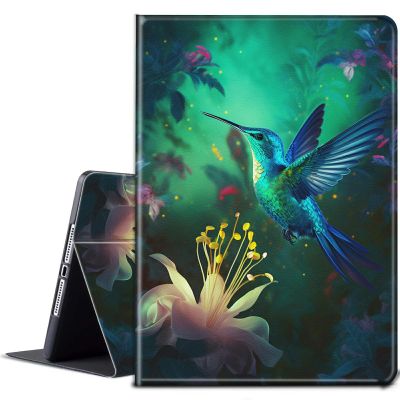 BPQOJB for Kindle Paperwhite Case 11th Generation 2021 6.8 inch for Kindle Paperwhite Signature Edition Case with Adjustable Stand & Auto Wake/Sleep Smart Protect Cover - Leaf Flower Hummingbird