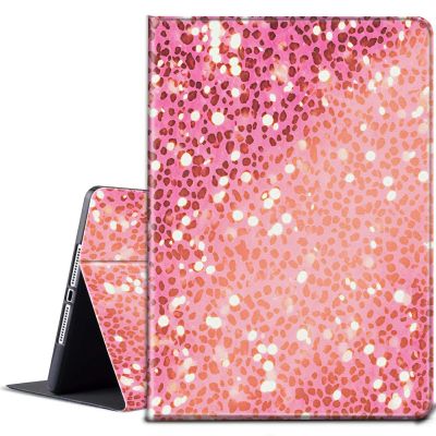 BPQOJB for Kindle Fire 7 Tablet Case 12th Generation 7 inch 2022 Release with Adjustable Stand & Auto Wake/Sleep Feature Smart Protect Cover Case - Pink Leopard Print