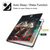 BPQOJB for Kindle Paperwhite Case 11th Generation 2021 6.8 inch for Kindle Paperwhite Signature Edition Case with Adjustable Stand & Auto Wake/Sleep Smart Protect Cover - Red Flower Wolf Moon view 3