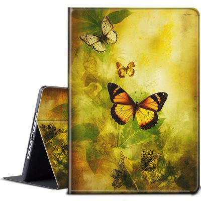 BPQOJB for Kindle 2022 Case 11th Generation 6.0 inch 2022 Release with Adjustable Stand & Auto Wake/Sleep Smart Protect Cover Case - Yellow Butterflies