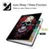 BPQOJB for All-New Fire Max 11 Case 13th Generation 2023 Release 11 inch with Adjustable Stand & Auto Wake/Sleep Feature Smart Protect Cover Tablet Case - Rose Flower Floral Skull view 3