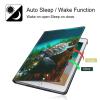 BPQOJB for Kindle Fire 7 Tablet Case 9th/7th Generation 2017/2019 Release with Adjustable Stand & Auto Wake/Sleep Feature Smart Protect Cover Case - Sea Turtle Swimming view 3