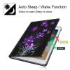 BPQOJB for Kindle Paperwhite Case 11th Generation 2021 6.8 inch for Kindle Paperwhite Signature Edition Case with Adjustable Stand & Auto Wake/Sleep Smart Protect Cover - Purple Flower view 3