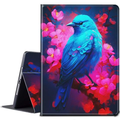 BPQOJB for All-New Fire Max 11 Case 13th Generation 2023 Release 11 inch with Adjustable Stand & Auto Wake/Sleep Feature Smart Protect Cover Tablet Case - Cherry Blossom Trees Bird