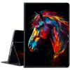 BPQOJB for Kindle Paperwhite Case 10th Generation 2018 6 inch for Kindle Paperwhite E-Reader Case with Adjustable Stand & Auto Wake/Sleep Smart Protect Cover - a Colorful Horse view 1