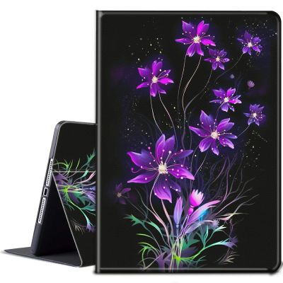 BPQOJB for Kindle 2022 Case 11th Generation 6.0 inch 2022 Release with Adjustable Stand & Auto Wake/Sleep Smart Protect Cover Case - Purple Flower