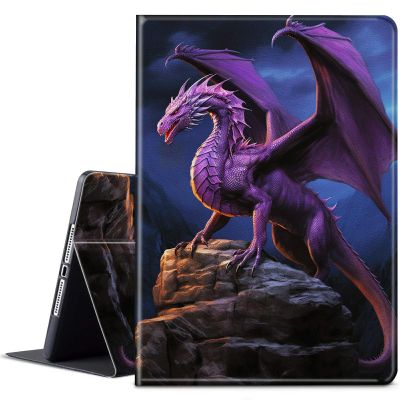 BPQOJB for Kindle Paperwhite Case 10th Generation 2018 6 inch for Kindle Paperwhite E-Reader Case with Adjustable Stand & Auto Wake/Sleep Smart Protect Cover - Cute Purple Dragon