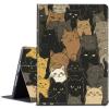 BPQOJB for Kindle Paperwhite Case 10th Generation 2018 6 inch for Kindle Paperwhite E-Reader Case with Adjustable Stand & Auto Wake/Sleep Smart Protect Cover - Brown Black White Cat view 1