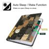BPQOJB for Kindle Paperwhite Case 10th Generation 2018 6 inch for Kindle Paperwhite E-Reader Case with Adjustable Stand & Auto Wake/Sleep Smart Protect Cover - Brown Black White Cat view 3