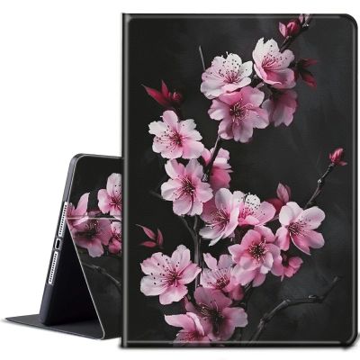 BPQOJB for Kindle Scribe Case with Adjustable Stand & Auto Wake/Sleep PU Leather Slim Smart Protect Cover Tablet Case for Kindle Scribe 10.2 inch 2022 - Cherry Blossom Trees