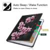 BPQOJB for Kindle Scribe Case with Adjustable Stand & Auto Wake/Sleep PU Leather Slim Smart Protect Cover Tablet Case for Kindle Scribe 10.2 inch 2022 - Cherry Blossom Trees view 3