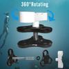 2PCS 1'' Standard Triple Holes Ball Clamp Mount,360Clip Adapter Bracket for Underwater Diving Light Arm Tray System Photography Diving Camera Action Camera Flashlight Arms System,Black and White  view 3