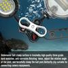 2PCS 1'' Standard Triple Holes Ball Clamp Mount,360Clip Adapter Bracket for Underwater Diving Light Arm Tray System Photography Diving Camera Action Camera Flashlight Arms System,Black and White  view 4