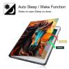 BPQOJB Case for All-New Kindle Fire HD 10 & 10 Plus Tablet 11th Generation 2021 Release 10.1 inch with Adjustable Stand & Auto Wake/Sleep Feature Smart Protect Cover Case - Cute Colorful Horse view 3