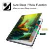 BPQOJB for Kindle 2022 Case 11th Generation 6.0 inch 2022 Release with Adjustable Stand & Auto Wake/Sleep Smart Protect Cover Case - Green Forest Red Fox view 3