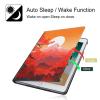 BPQOJB for Kindle Paperwhite Case 10th Generation 2018 6 inch for Kindle Paperwhite E-Reader Case with Adjustable Stand & Auto Wake/Sleep Smart Protect Cover - Mushroom Moon Red Tree view 3