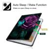 BPQOJB for Kindle Paperwhite Case 10th Generation 2018 6 inch for Kindle Paperwhite E-Reader Case with Adjustable Stand & Auto Wake/Sleep Smart Protect Cover - Green Butterfly and Rose view 3