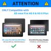 BPQOJB Case for All-New Fire HD 8 & Fire HD 8 Plus Tablet 12th/10th Generation 2022/2020 Release with Adjustable Stand & Auto Wake/Sleep Feature Smart Protect Cover Case - Golden Dragon and Moon view 2