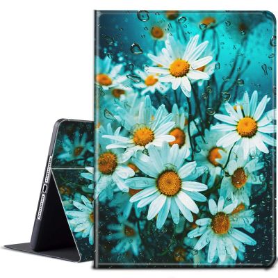BPQOJB Case for All-New Fire HD 8 & Fire HD 8 Plus Tablet 12th/10th Generation 2022/2020 Release with Adjustable Stand & Auto Wake/Sleep Feature Smart Protect Cover Case - Chrysanthemum Flowers