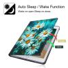 BPQOJB Case for All-New Fire HD 8 & Fire HD 8 Plus Tablet 12th/10th Generation 2022/2020 Release with Adjustable Stand & Auto Wake/Sleep Feature Smart Protect Cover Case - Chrysanthemum Flowers view 3