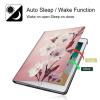 BPQOJB for Kindle Paperwhite Case 11th Generation 2021 6.8 inch for Kindle Paperwhite Signature Edition Case with Adjustable Stand & Auto Wake/Sleep Smart Protect Cover - White Flower view 3