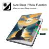 BPQOJB for Kindle Scribe Case with Adjustable Stand & Auto Wake/Sleep PU Leather Slim Smart Protect Cover Tablet Case for Kindle Scribe 10.2 inch 2022 - Cat in The Sunset view 3