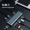 9 in 1 USB C Hub, oditton Feature-Packed Docking Station with 4K@30Hz HDMI, 3 x USB 3.0, USB C 3.0 Data Transfer, USB 2.0, 100W PD, SD/TF Card Reader, Compatible with Laptop and More Type C Devices view 2