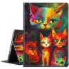 BPQOJB for Kindle Scribe Case with Adjustable Stand & Auto Wake/Sleep PU Leather Slim Smart Protect Cover Tablet Case for Kindle Scribe 10.2 inch 2022 - Cute Red Cats view 1