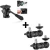 SmallRig Selection Tripod Fluid Head Pan Tilt Head and Universal Magic Arm with Small Ballhead view 1
